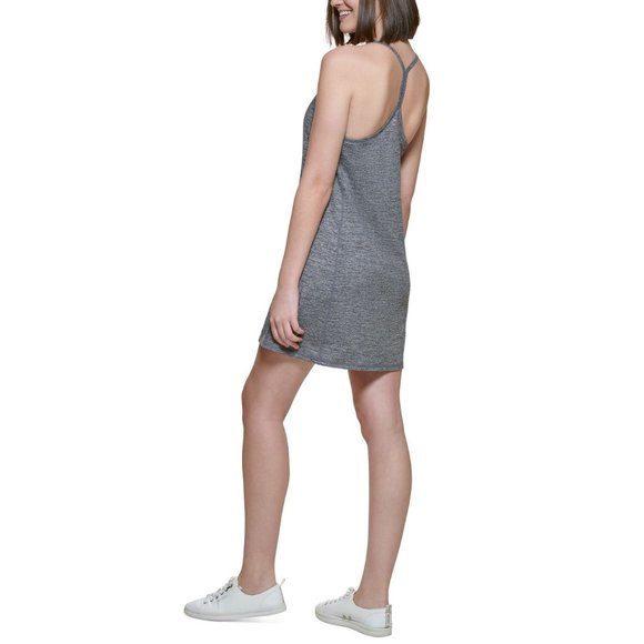 Calvin Klein Performance Womens Racerback Built-in Bra Workout Mini Tank Dress - Picture 11 of 11